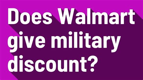 Does walmart give military discount. Things To Know About Does walmart give military discount. 
